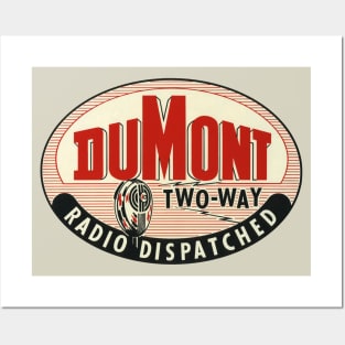 1940s Dumont Two-Way Radio Dispatched Taxi Sign Posters and Art